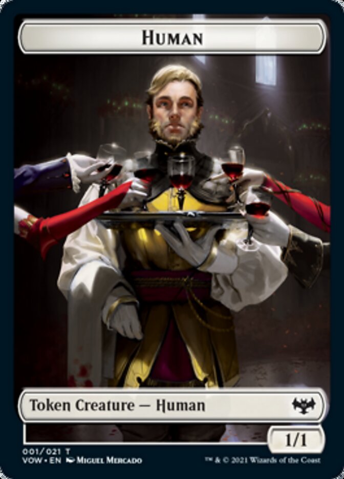 Human (001) // Spirit Cleric Double-Sided Token [Innistrad: Crimson Vow Tokens] MTG Single Magic: The Gathering    | Red Claw Gaming