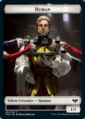 Human (001) // Boar Double-Sided Token [Innistrad: Crimson Vow Tokens] MTG Single Magic: The Gathering    | Red Claw Gaming