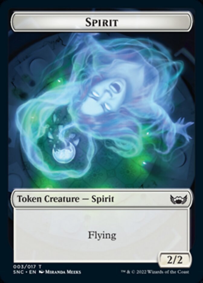 Devil // Spirit Double-Sided Token [Streets of New Capenna Tokens] MTG Single Magic: The Gathering    | Red Claw Gaming