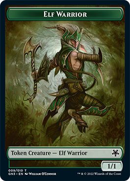 Bird Illusion // Elf Warrior Double-Sided Token [Game Night: Free-for-All Tokens] MTG Single Magic: The Gathering    | Red Claw Gaming