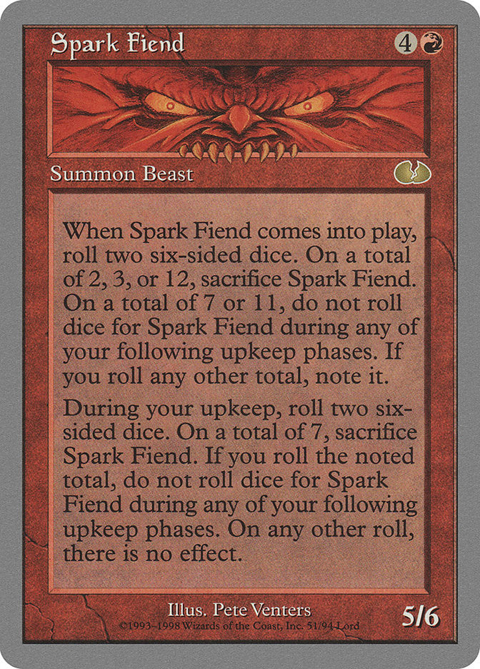 Spark Fiend [Unglued] MTG Single Magic: The Gathering    | Red Claw Gaming