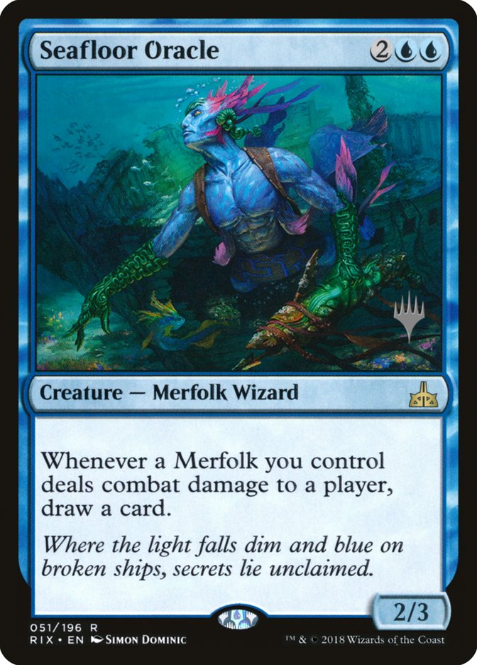 Seafloor Oracle (Promo Pack) [Rivals of Ixalan Promos] MTG Single Magic: The Gathering    | Red Claw Gaming