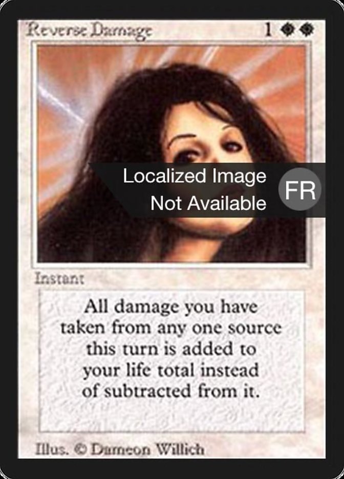 Reverse Damage [Foreign Black Border] MTG Single Magic: The Gathering    | Red Claw Gaming