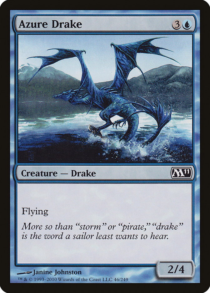 Azure Drake [Magic 2011] MTG Single Magic: The Gathering    | Red Claw Gaming