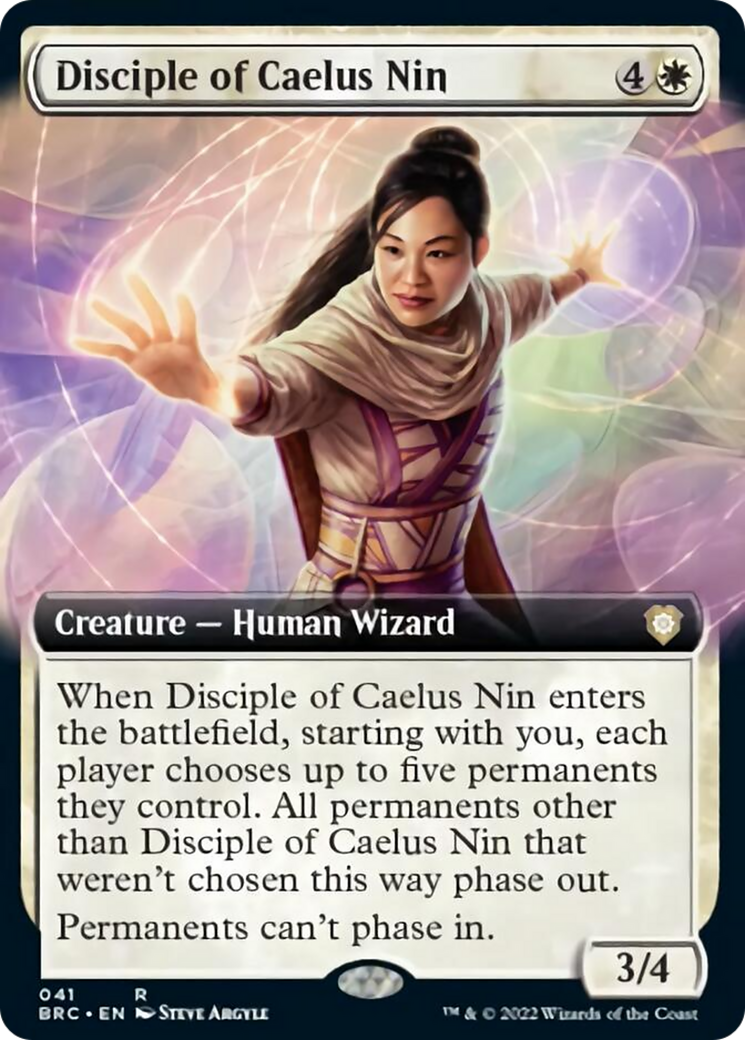 Disciple of Caelus Nin (Extended Art) [The Brothers' War Commander] MTG Single Magic: The Gathering    | Red Claw Gaming