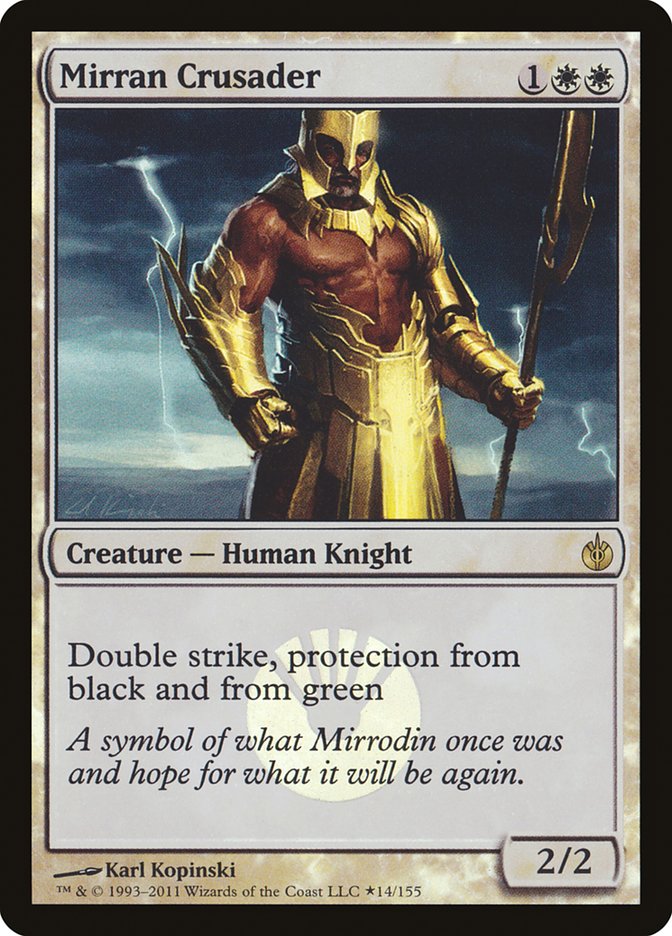 Mirran Crusader (Buy-A-Box) [Mirrodin Besieged Promos] MTG Single Magic: The Gathering    | Red Claw Gaming