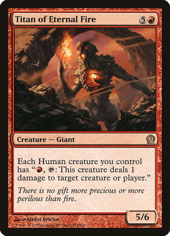 Titan of Eternal Fire [Theros] MTG Single Magic: The Gathering    | Red Claw Gaming