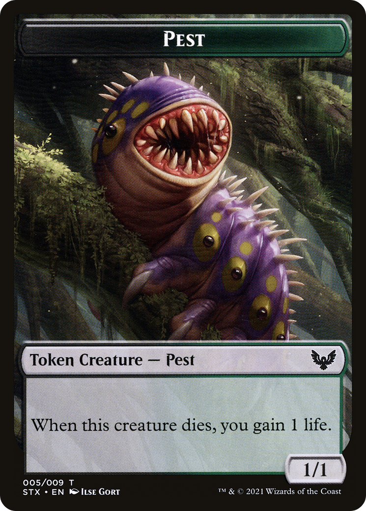 Pest // Jace, Telepath Unbound Emblem Double-Sided Token [Secret Lair: From Cute to Brute Tokens] MTG Single Magic: The Gathering    | Red Claw Gaming