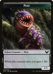 Pest // Lukka, Wayward Bonder Emblem Double-Sided Token [Secret Lair: From Cute to Brute Tokens] MTG Single Magic: The Gathering    | Red Claw Gaming