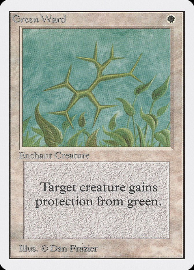 Green Ward [Unlimited Edition] MTG Single Magic: The Gathering    | Red Claw Gaming