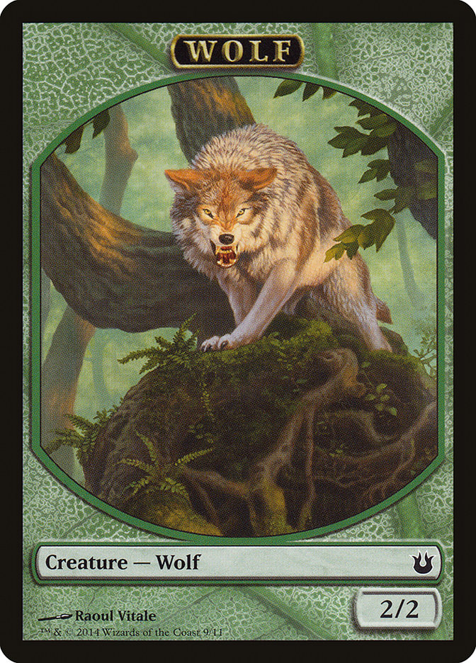 Wolf Token [Born of the Gods Tokens] MTG Single Magic: The Gathering    | Red Claw Gaming