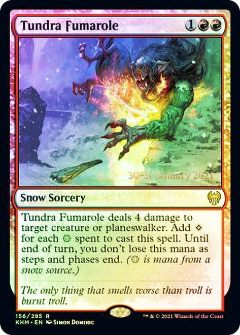 Tundra Fumarole [Kaldheim Prerelease Promos] MTG Single Magic: The Gathering    | Red Claw Gaming