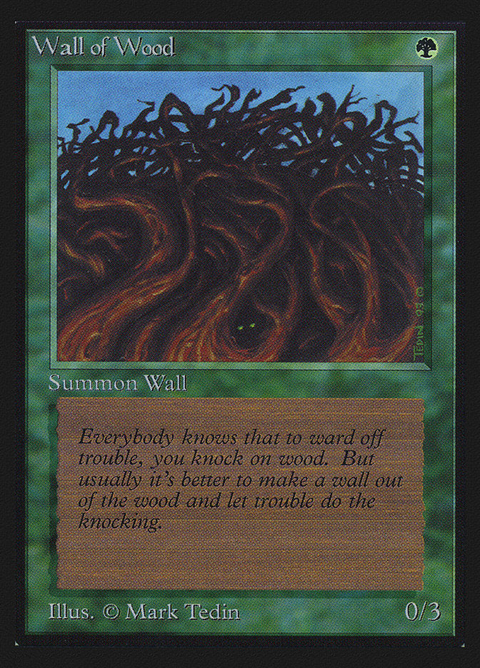 Wall of Wood [International Collectors' Edition] MTG Single Magic: The Gathering    | Red Claw Gaming