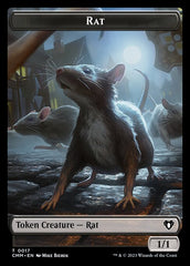 City's Blessing // Rat Double-Sided Token [Commander Masters Tokens] MTG Single Magic: The Gathering    | Red Claw Gaming