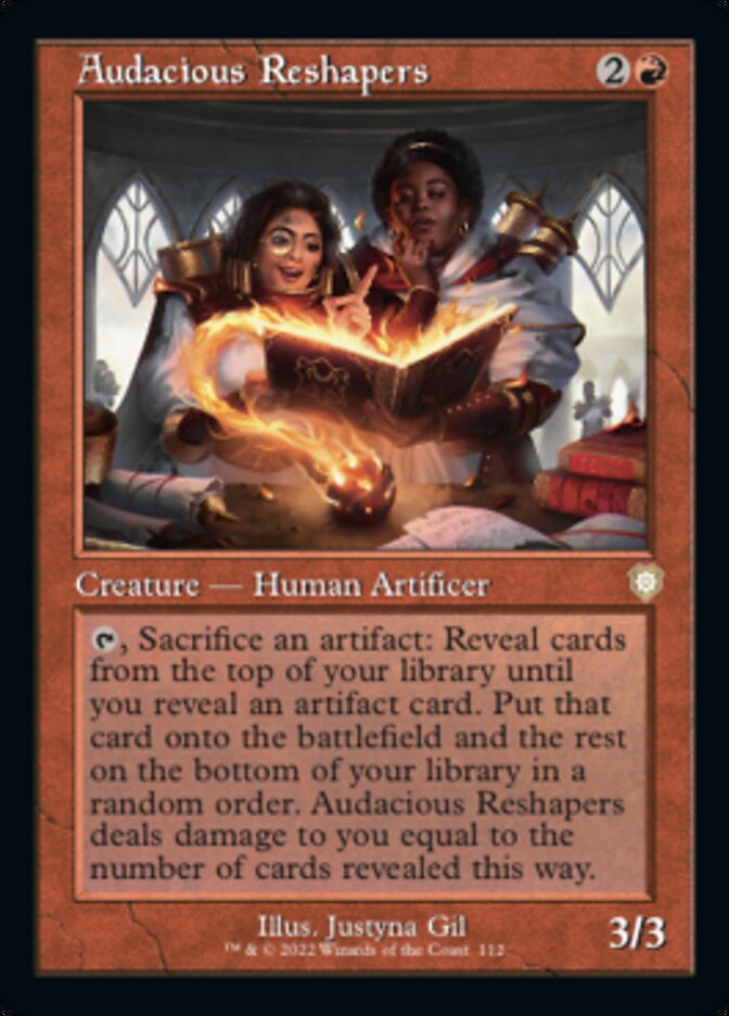 Audacious Reshapers (Retro) [The Brothers' War Commander] MTG Single Magic: The Gathering    | Red Claw Gaming