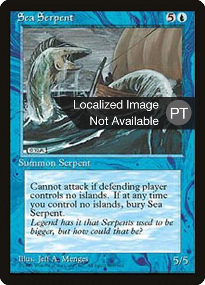 Sea Serpent [Fourth Edition (Foreign Black Border)] MTG Single Magic: The Gathering    | Red Claw Gaming