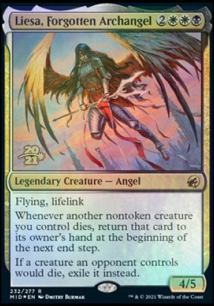 Liesa, Forgotten Archangel [Innistrad: Midnight Hunt Prerelease Promos] MTG Single Magic: The Gathering    | Red Claw Gaming