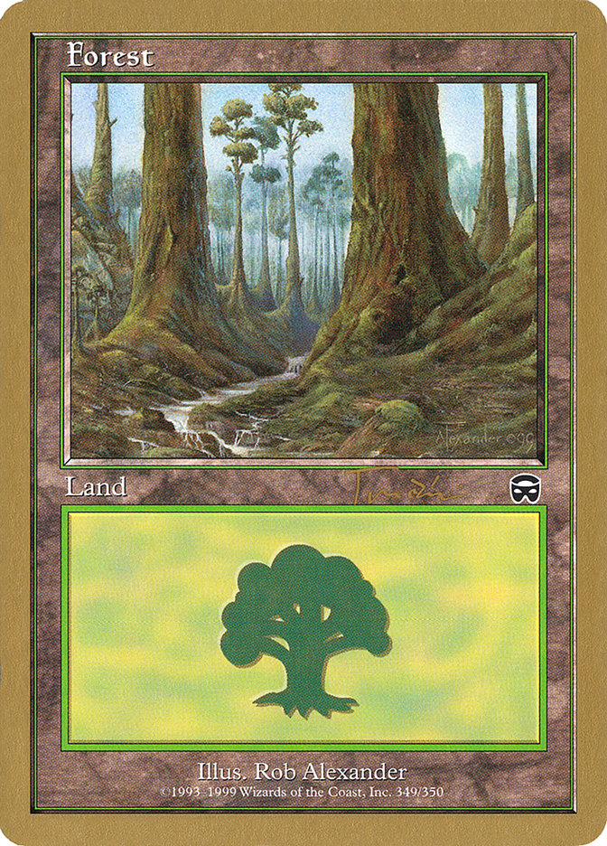 Forest (jt349) (Jan Tomcani) [World Championship Decks 2001] MTG Single Magic: The Gathering    | Red Claw Gaming