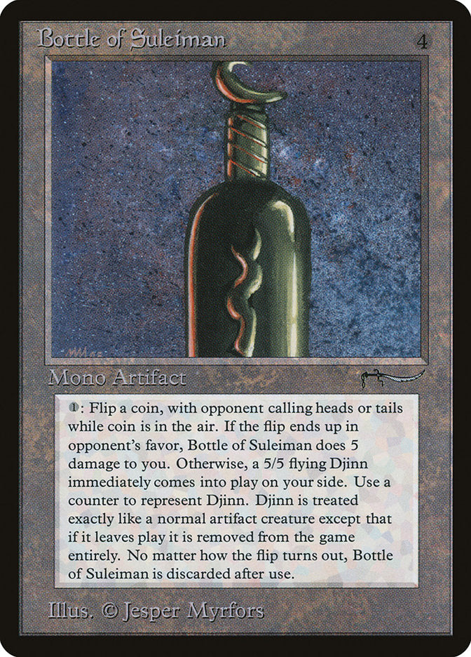 Bottle of Suleiman [Arabian Nights] MTG Single Magic: The Gathering    | Red Claw Gaming