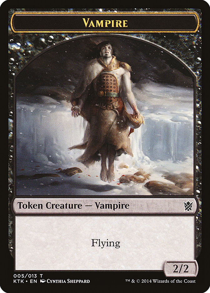 Vampire Token [Khans of Tarkir Tokens] MTG Single Magic: The Gathering    | Red Claw Gaming