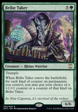 Bribe Taker (Promo Pack) [Streets of New Capenna Commander Promos] MTG Single Magic: The Gathering    | Red Claw Gaming