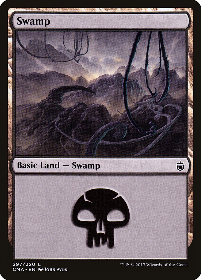 Swamp (297) [Commander Anthology] MTG Single Magic: The Gathering    | Red Claw Gaming