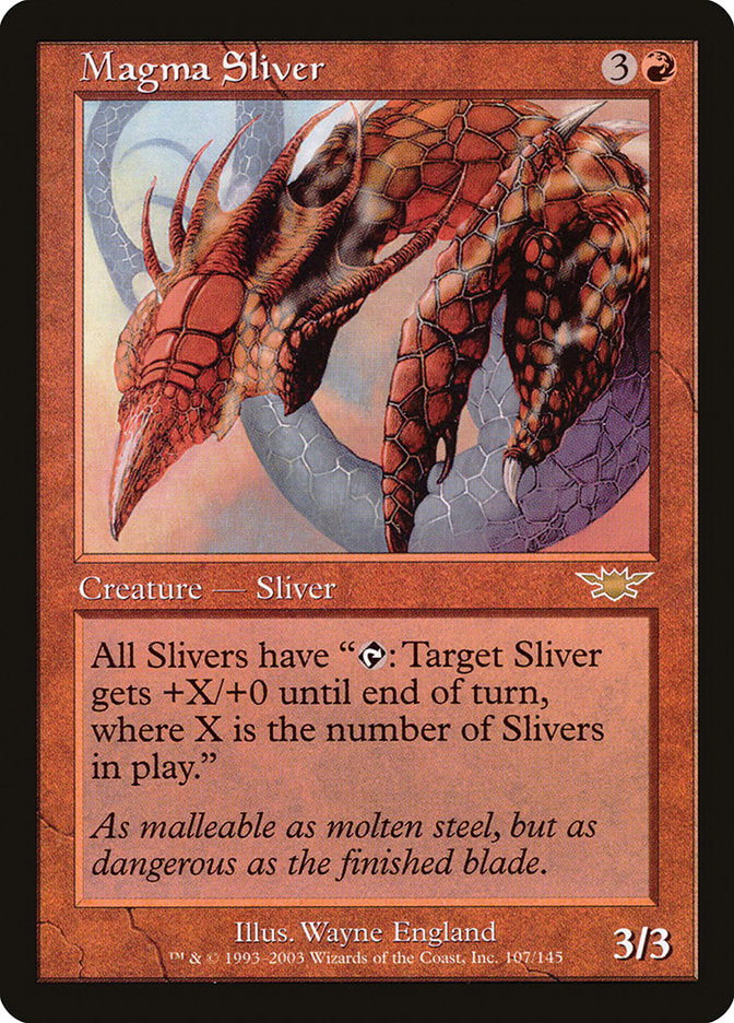 Magma Sliver [Legions] MTG Single Magic: The Gathering    | Red Claw Gaming