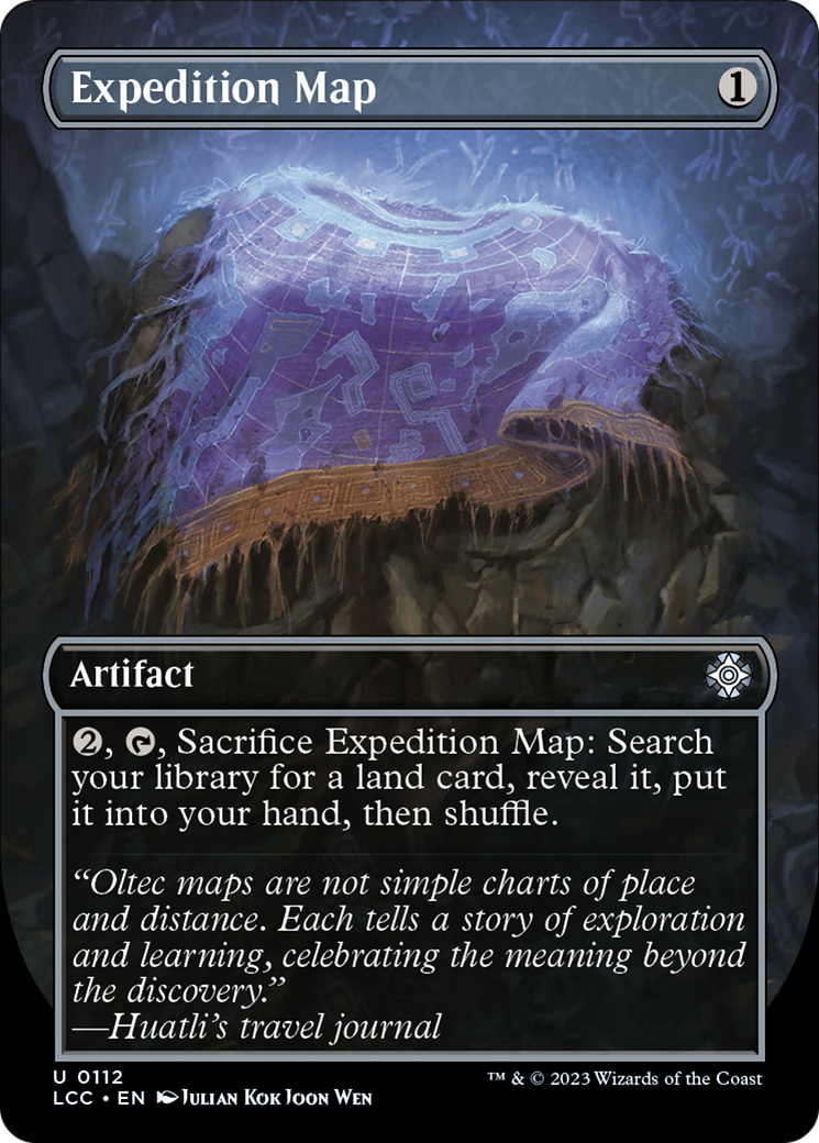 Expedition Map (Borderless) [The Lost Caverns of Ixalan Commander] MTG Single Magic: The Gathering    | Red Claw Gaming