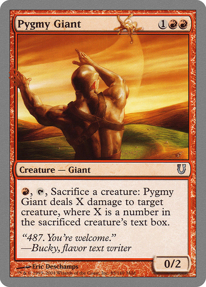 Pygmy Giant [Unhinged] MTG Single Magic: The Gathering    | Red Claw Gaming