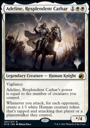 Adeline, Resplendent Cathar (Promo Pack) [Innistrad: Midnight Hunt Promos] MTG Single Magic: The Gathering    | Red Claw Gaming