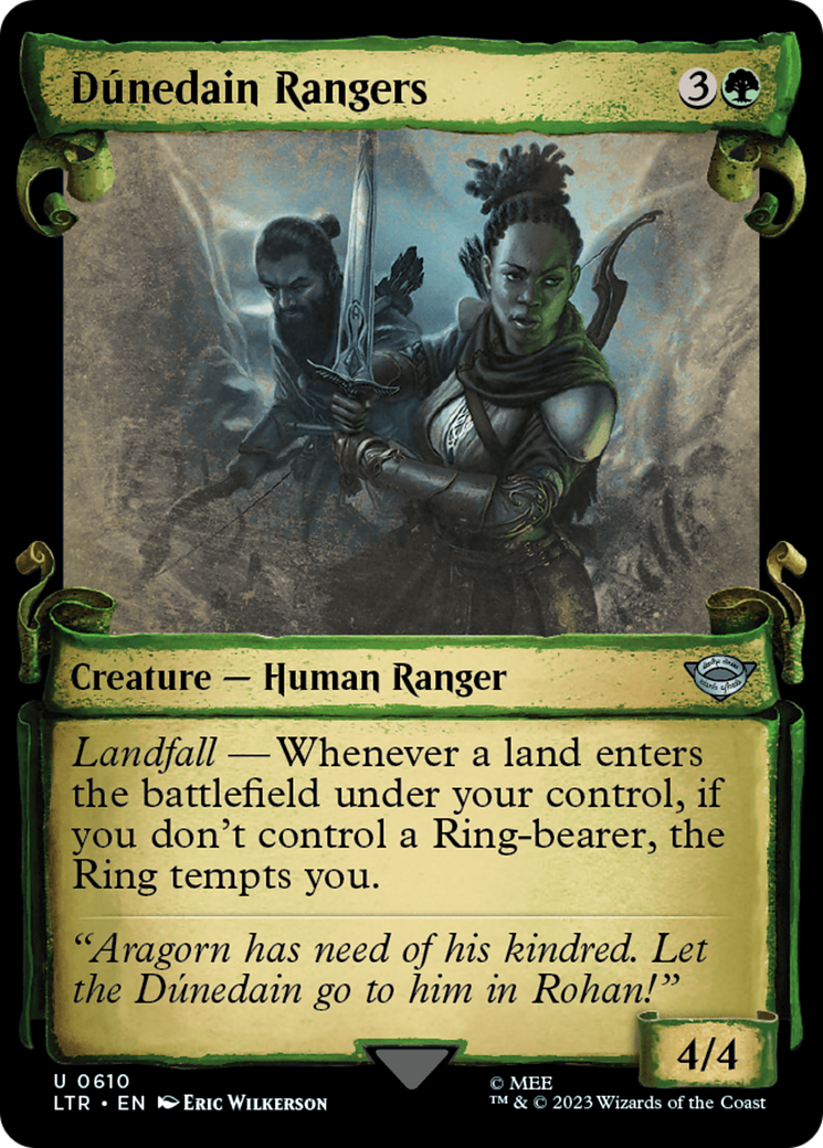 Dunedain Rangers [The Lord of the Rings: Tales of Middle-Earth Showcase Scrolls] MTG Single Magic: The Gathering    | Red Claw Gaming