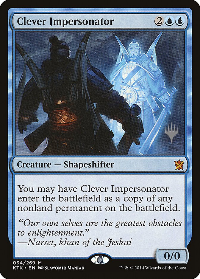 Clever Impersonator (Promo Pack) [Khans of Tarkir Promos] MTG Single Magic: The Gathering    | Red Claw Gaming