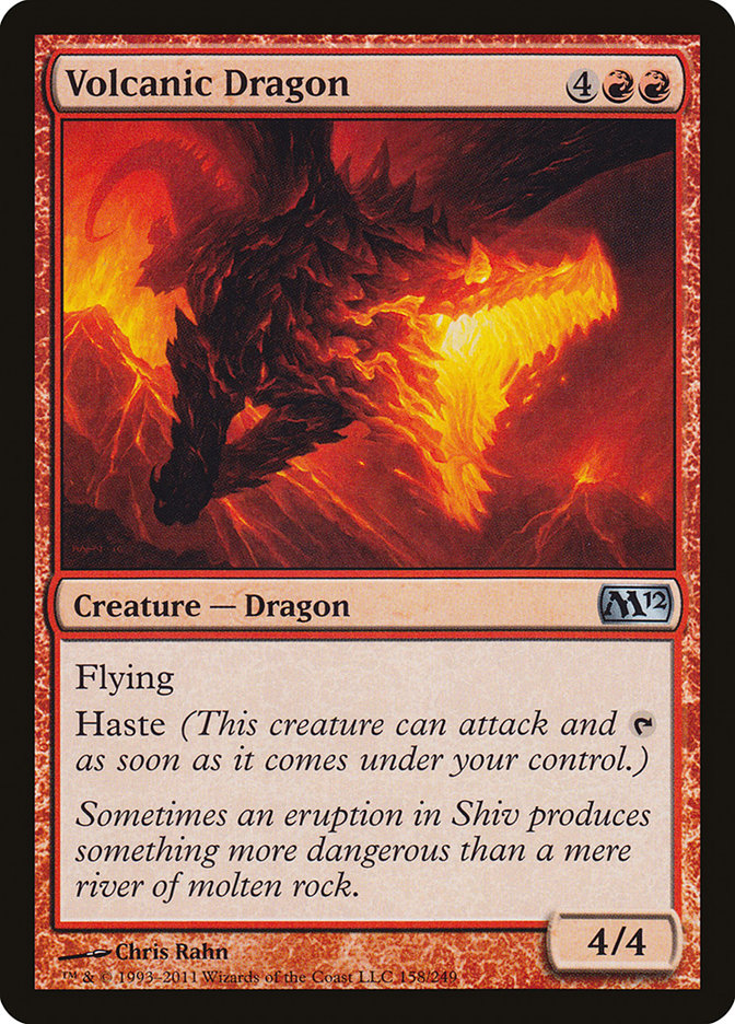 Volcanic Dragon [Magic 2012] MTG Single Magic: The Gathering    | Red Claw Gaming