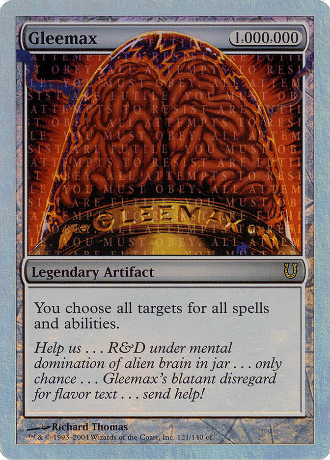 Gleemax (Alternate Foil) [Unhinged] MTG Single Magic: The Gathering    | Red Claw Gaming