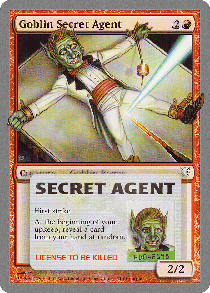 Goblin Secret Agent [Unhinged] MTG Single Magic: The Gathering    | Red Claw Gaming