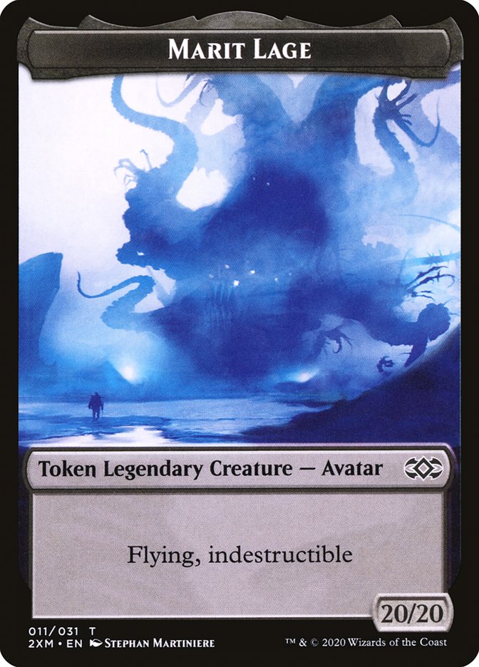 Marit Lage Token [Double Masters Tokens] MTG Single Magic: The Gathering    | Red Claw Gaming