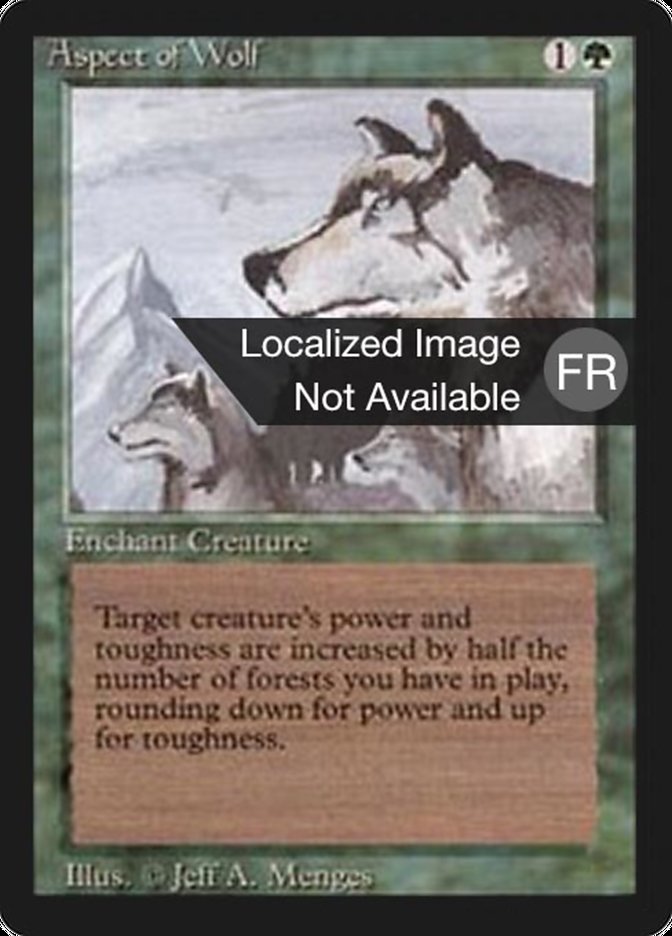 Aspect of Wolf [Foreign Black Border] MTG Single Magic: The Gathering    | Red Claw Gaming