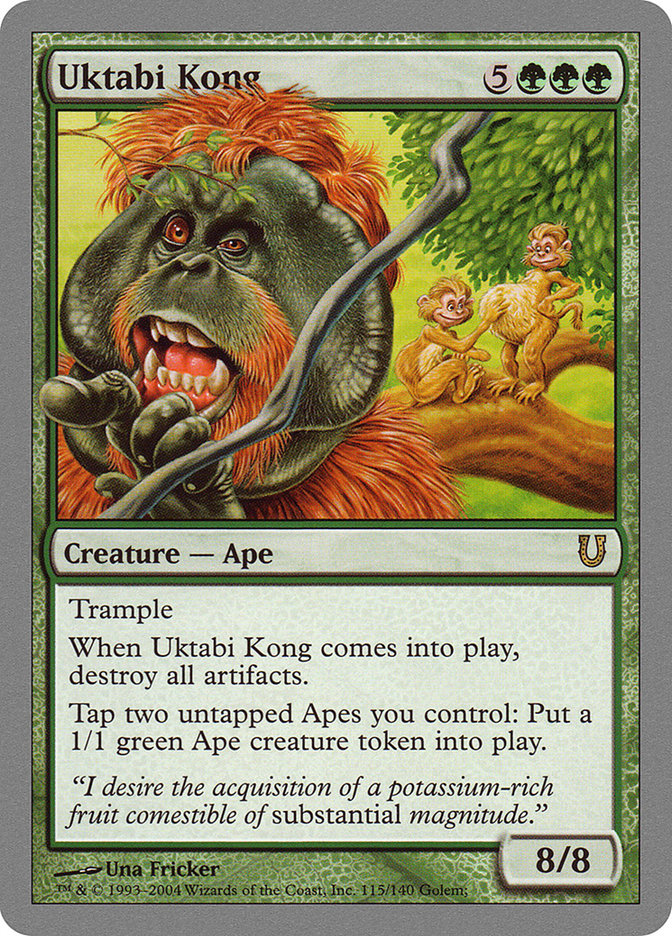 Uktabi Kong [Unhinged] MTG Single Magic: The Gathering    | Red Claw Gaming