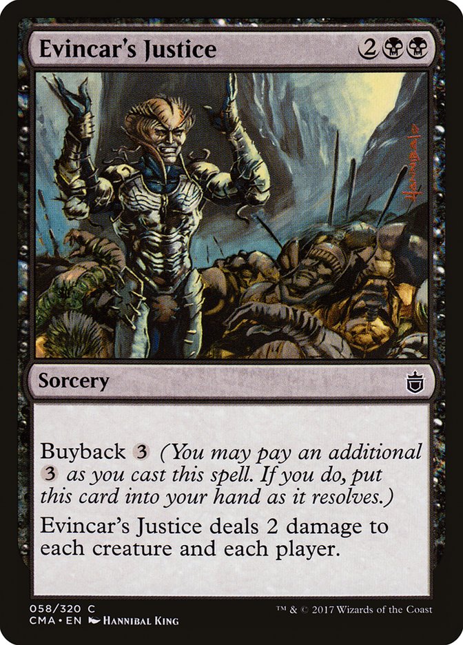 Evincar's Justice [Commander Anthology] MTG Single Magic: The Gathering    | Red Claw Gaming