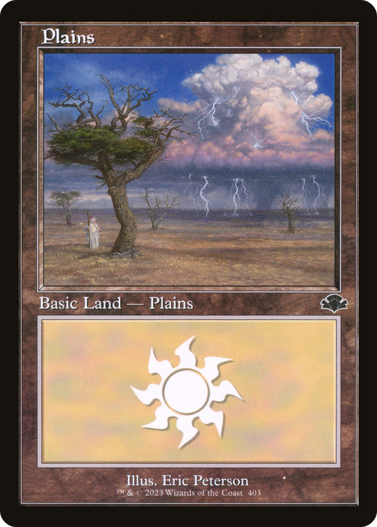 Plains (403) (Retro) [Dominaria Remastered] MTG Single Magic: The Gathering    | Red Claw Gaming