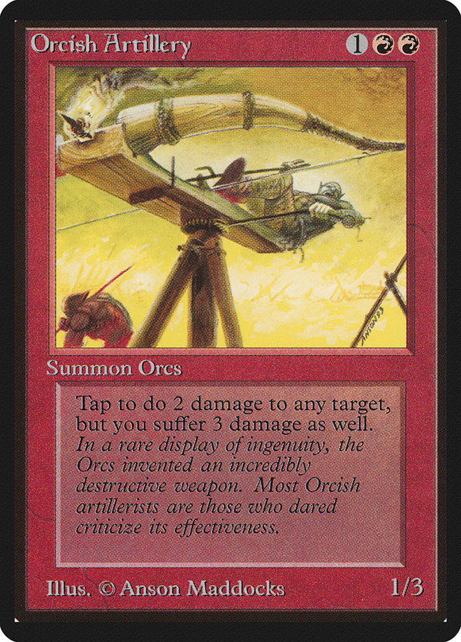 Orcish Artillery [Beta Edition] MTG Single Magic: The Gathering    | Red Claw Gaming