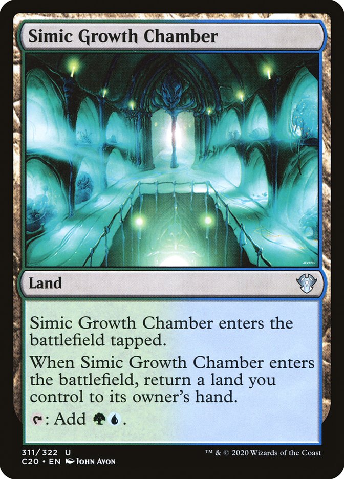 Simic Growth Chamber [Commander 2020] MTG Single Magic: The Gathering    | Red Claw Gaming