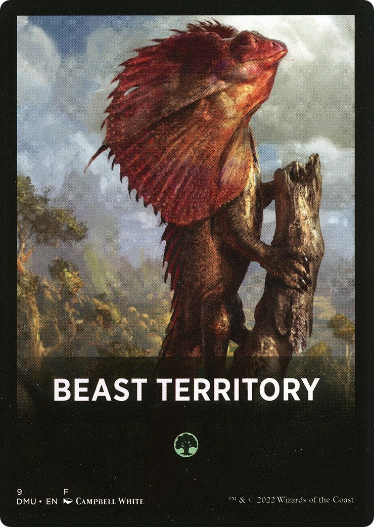 Beast Territory Theme Card [Dominaria United Tokens] MTG Single Magic: The Gathering    | Red Claw Gaming