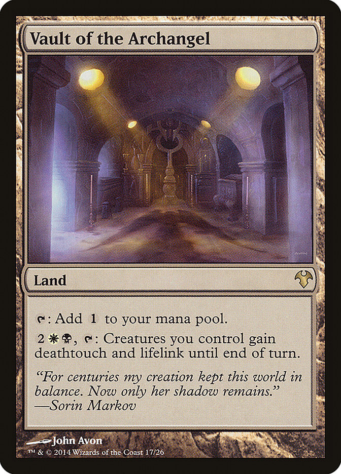 Vault of the Archangel [Modern Event Deck 2014] MTG Single Magic: The Gathering    | Red Claw Gaming