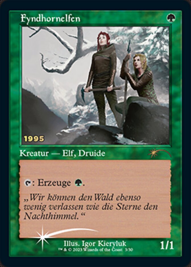 Fyndhornelfen (Fyndhorn Elves) [30th Anniversary Promos] MTG Single Magic: The Gathering    | Red Claw Gaming