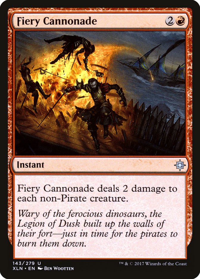 Fiery Cannonade [Ixalan] MTG Single Magic: The Gathering    | Red Claw Gaming