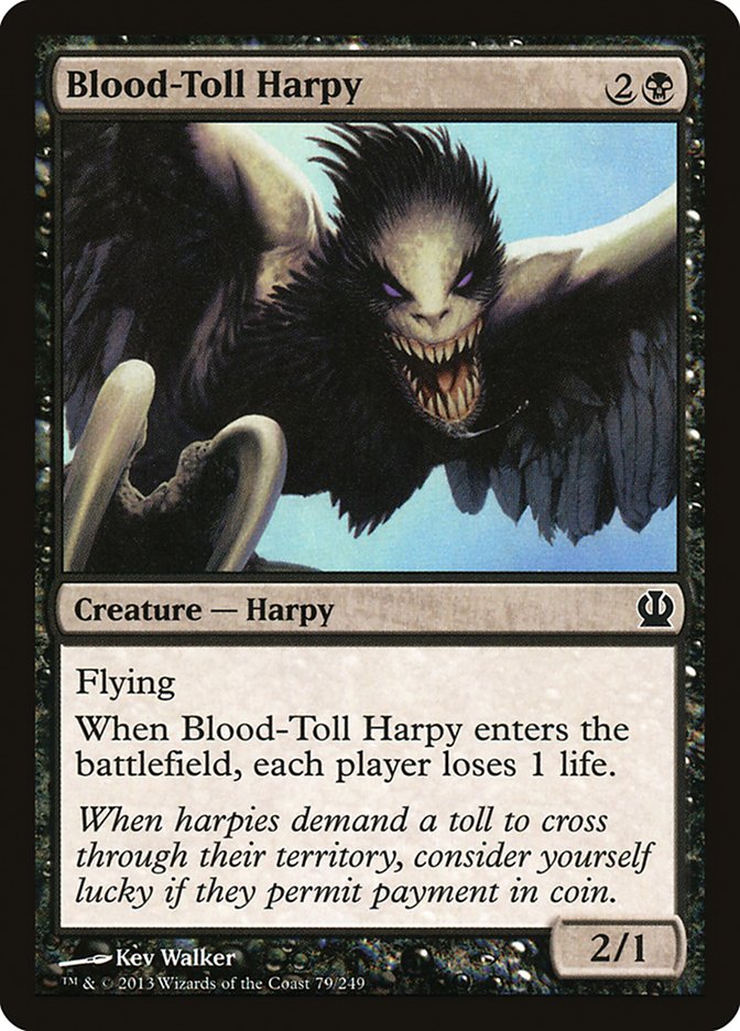 Blood-Toll Harpy [Theros] MTG Single Magic: The Gathering    | Red Claw Gaming