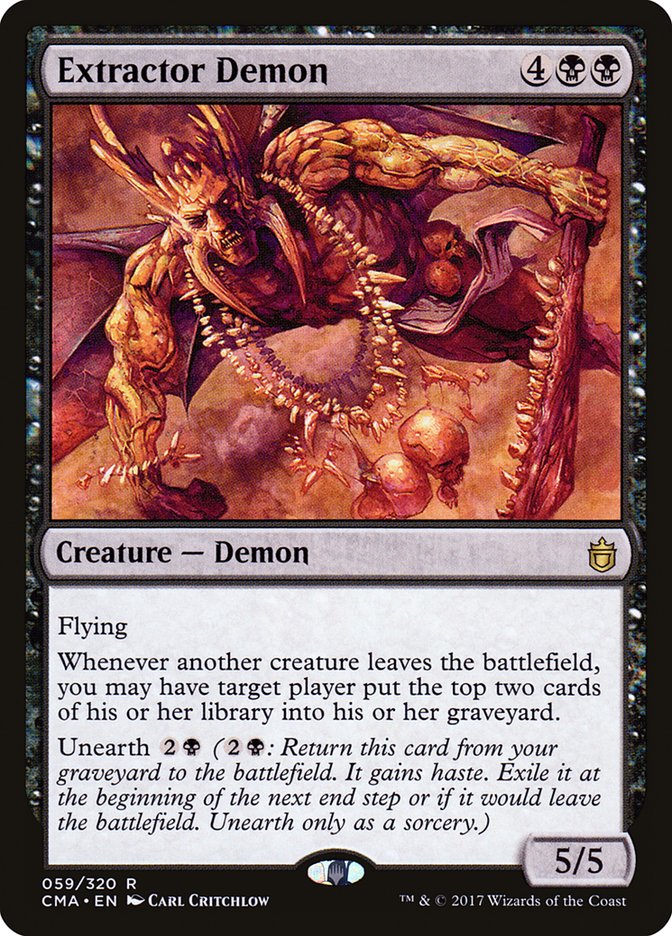 Extractor Demon [Commander Anthology] MTG Single Magic: The Gathering    | Red Claw Gaming