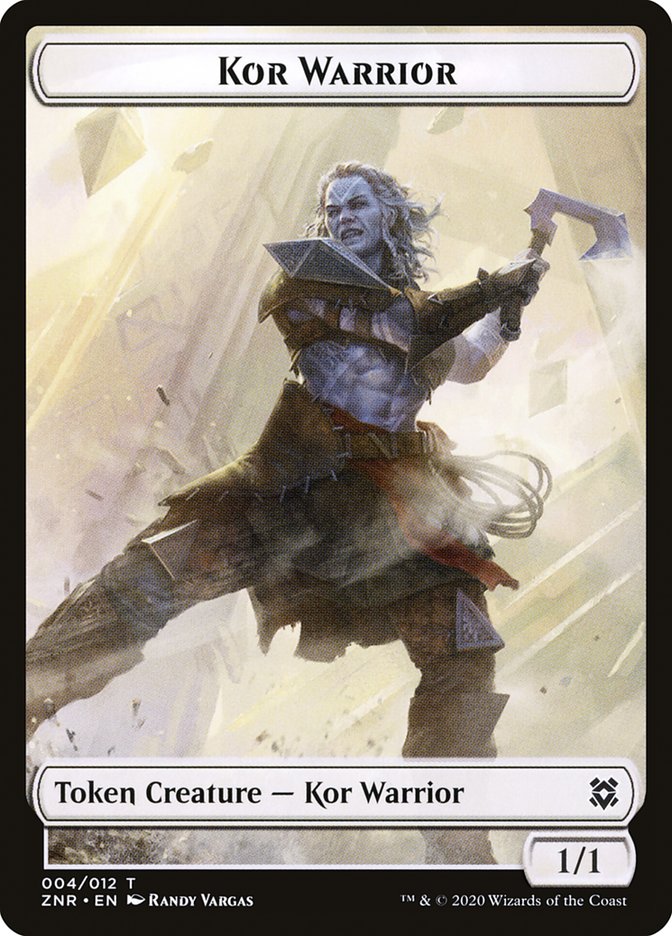 Copy // Kor Warrior Double-Sided Token [Zendikar Rising Tokens] MTG Single Magic: The Gathering    | Red Claw Gaming