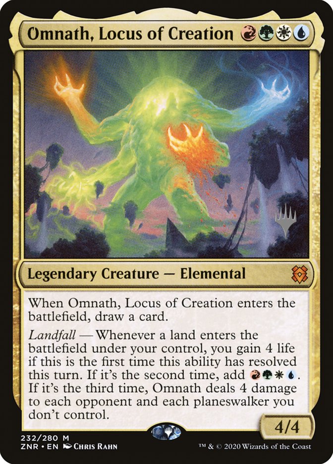 Omnath, Locus of Creation (Promo Pack) [Zendikar Rising Promos] MTG Single Magic: The Gathering    | Red Claw Gaming